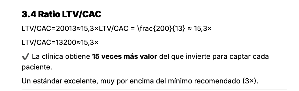Informe: ratio LTV/CAC de 15,3× en la campaña
